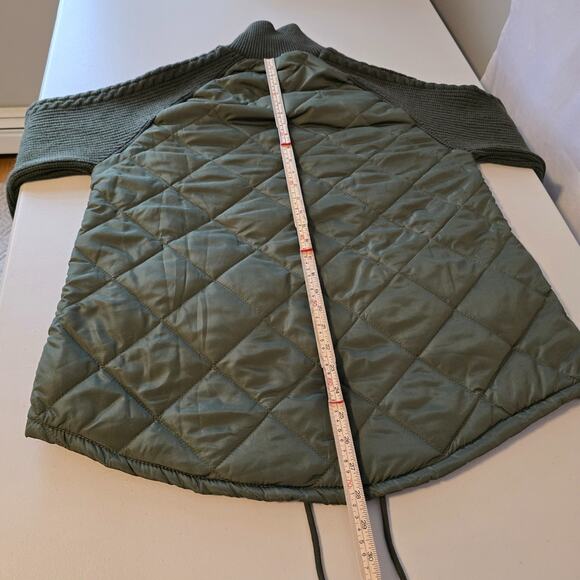 Unbranded Utility Jacket Women's Small Green Full Zip Up Pockets Quilted NWOT - Picture 9 of 16